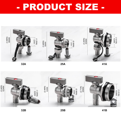 Floor Heating Drain Valves Water Divider Heating-32mm B 2