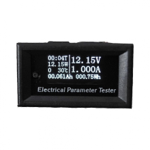 Tester multifunzione OLED per tensione, corrente, potenza, temperatura, tempo, capacità ed energia, strumento di misurazione digitale 33V/3