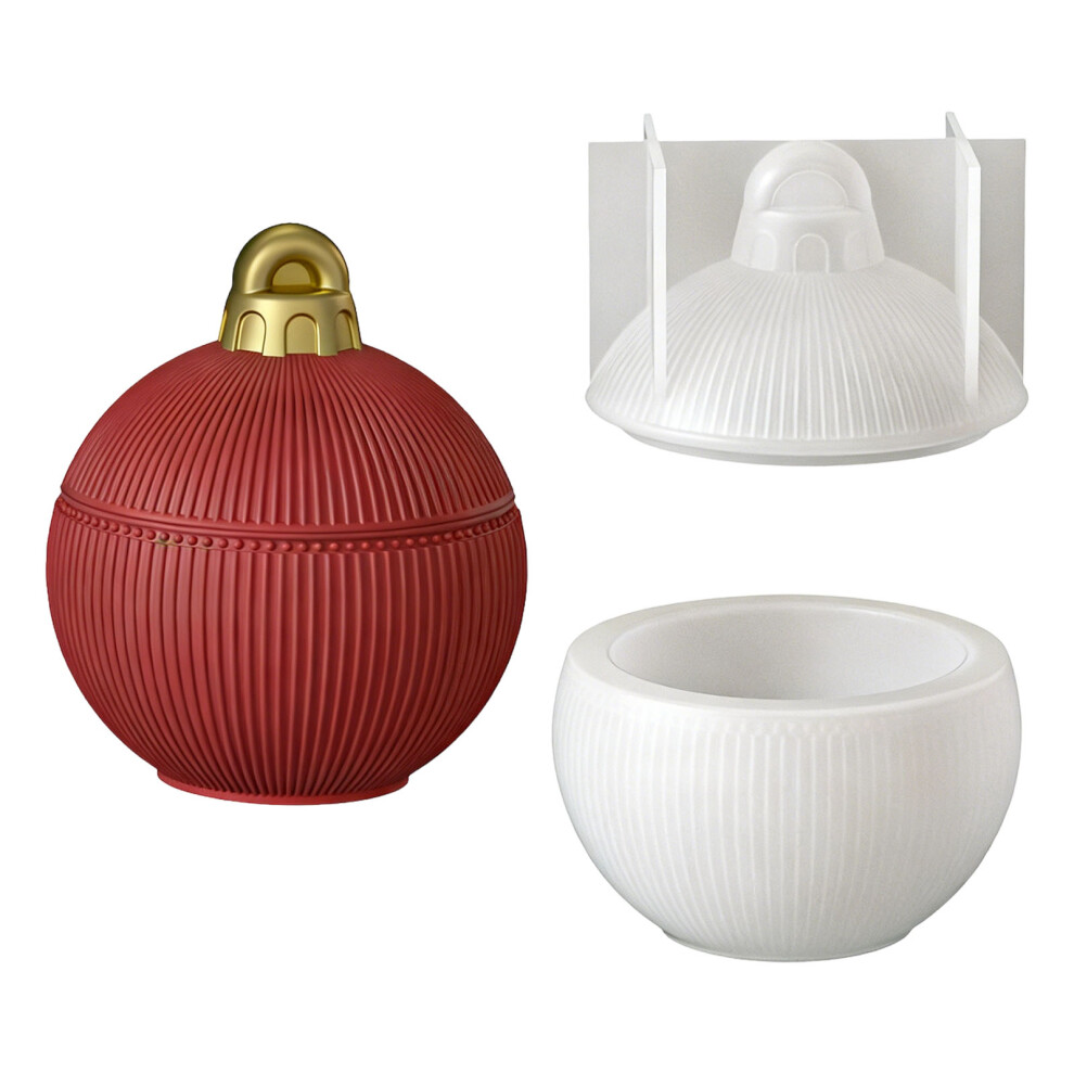 Christmas Baubles Ball Resin Jar Silicone Molds For Making-5793 7695000982437