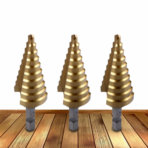 4-22MM HSS 4241 Hex Titanium Cone Drill Bit Hole Cutter For Sheet Metal 1