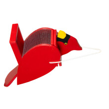 Kunstvolles Wildvogel-Fütterungsgerät aus Holz für Rasen und