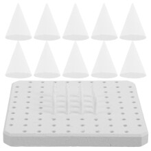 1Set Feuerfeste Brennofen Stütznägel Mit Porösem Ton-Pad Weiß