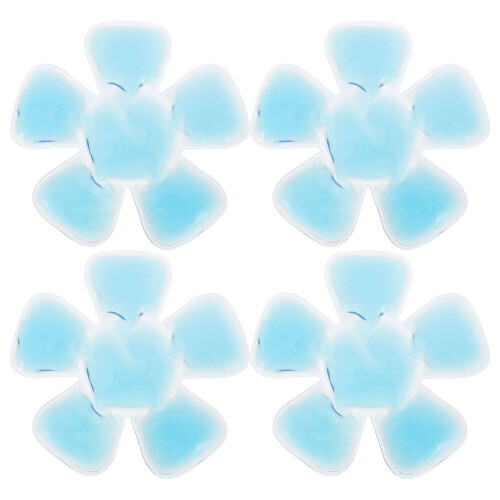4Pcs Cooling Hat Gel Packs Sky-Blue PVC Insert for Outdoor Use
