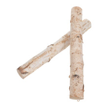 2Pièces Rondins Bois Brut Bouleau Naturel Pour Décoration Artisanat