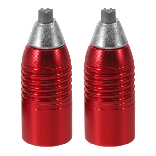2Pcs Red Hiking Pole Carbide Tips Durable Trekking Pole Tip Protectors