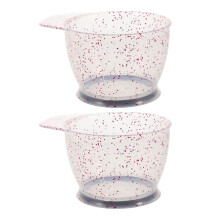 2Pièces Bol Application Coloration Rose Antidérapant Salon