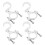 4Pcs Multi-Use Silver Scooter Hooks for Walker Wheelchair Bag Holders 1