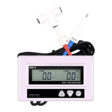 DM3 Digital Online Water Quality Tester LCD TDS Meter Dual Channel PPM Detection Inlet Outlet Test for Pool Laboratory