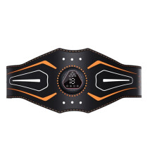 Ems Belt Intelligentes Bauchmuskelgerät Fitness Fauler Bauchmuskelaufkleber Massagegerät mit Digitaler Anzeige Muskelstimulator