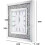 Silver Square Wall Clock Roman Numerals 30cm 7