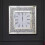 Silver Square Wall Clock Roman Numerals 30cm 2