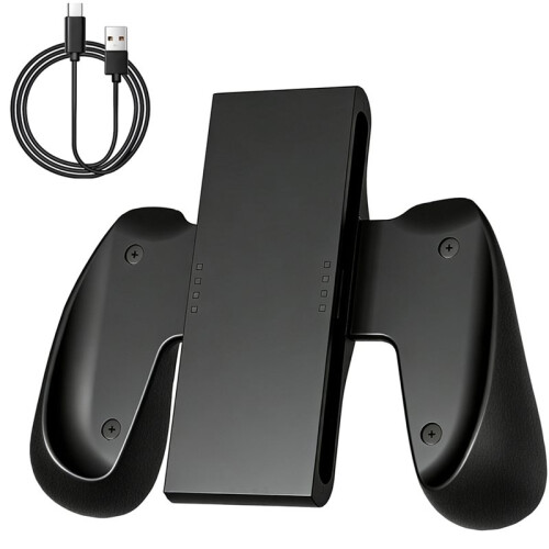 For   2 Controller Charging Grip Stand NS 2 Left/Right Controller Magnetic Charging Handle Bracket Black