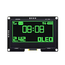 2.42 Inch OLED Display Module 128x64 LCD HD Screen Module SSD1309 4 Pin IIC Serial Interface for R3 Green