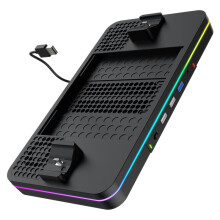 For Series X/S Cooling Fan Console Charging Dock Fast Charging RGB Multi-Function Storage Charger