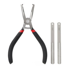6Inch Guitar Fret Puller, Flat-Nose Pliers, Fret Replacement Pliers, Fret Puller Tool with 2 Fretboard Fret Protector
