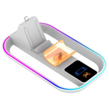 For PS5 Portal Charging Station for Portal Remote Player /PS5 Controller with Charging Cable RGB Light