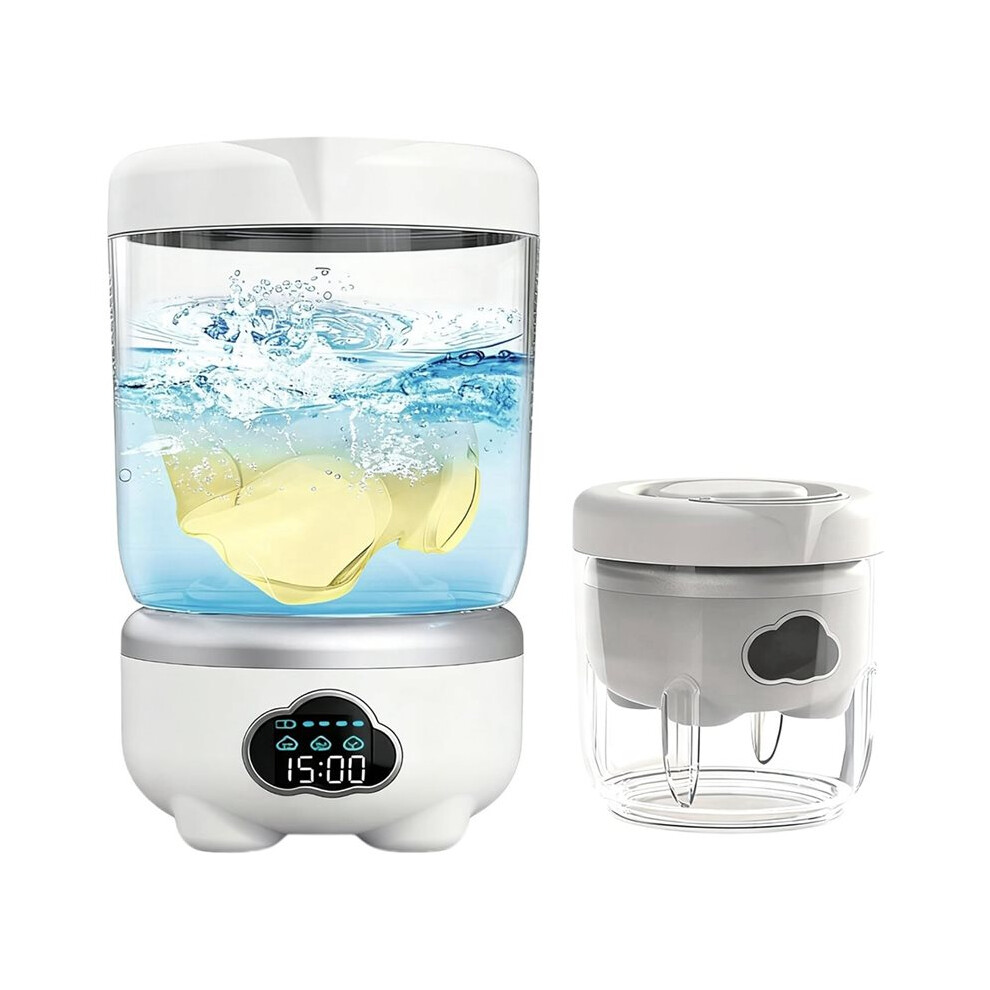 Portable Washing Machine, 6000Mah Underwear Washing Machine, 1.6L Cordless Washer, 3 Cleaning Modes Laundry Machine 4713840231195