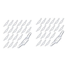 40Pcs Blind Cord Safety Cleat Blind Rope Cleat Window Cord Cleat for Home Office Window Blinds Curtains Sun Shades Ropes