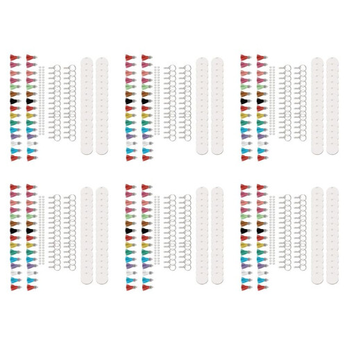 900PCS Sublimation Blanks Keychains Bulk, Keychains Ornament Set for Crafts, Jewelry Making
