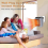 Φορητή θερμάστρα, κεραμική θερμάστρα 800W με πρίζα, ηλεκτρική θερμάστρα χώρο 4