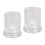 Texture Clear Rotating Whiskeys Cup with Lighted Coasters for 1