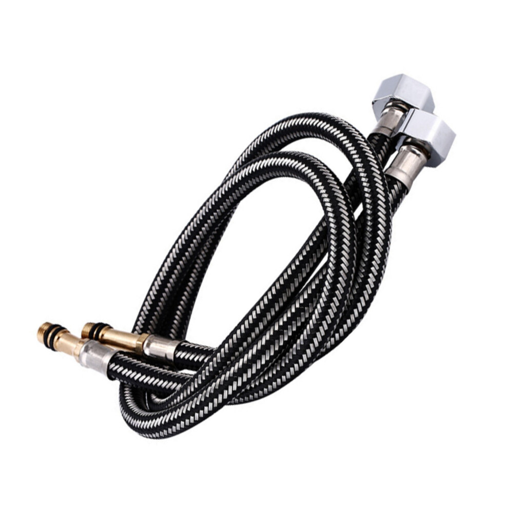 2Pcs Kitchen Faucet Water Inlet Hose Stainless Steel-60Cm 7754004462601