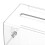 Durable Tip Jar Voting Plastic Container with Lock and Sign Holder Suggestion Box Acrylic Solid Ballot Box 4