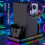 For  Series X/S Cooling Fan Console Charging Dock Fast Charging RGB Multi-Function Storage Charger 4