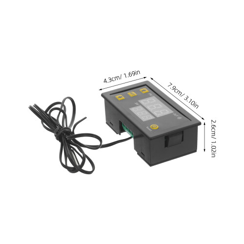 Black Digital Thermostat Temperature Control Module for Home Use 1