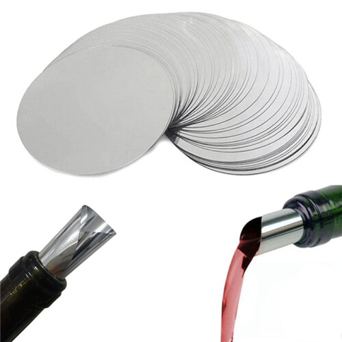 600 Pcs 3 Inch Silver Wine Pourer Discs Drip-Proof Drop Drip Stop Pouring pour Spout pour Wine Thin Slice 2