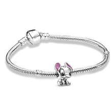 Bracciale con charm Pandora in argento sterling Disney Lilo Stitch, 16 cm