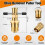 4 Pcs Angle Stop Wrench Kit Plumbing Tool, Olive Ring Removal Tool with Diameter of 1/2", 3/4",Compression Sleeve Puller 3