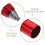 2Pcs Red Hiking Pole Carbide Tips Durable Trekking Pole Tip Protectors 4