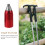 2Pcs Red Hiking Pole Carbide Tips Durable Trekking Pole Tip Protectors 5