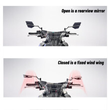 Motorcycle Side View Mirror for Z500 Z900 Z800 Z750 Z650 Z400 Z300 Z250 Z125 Rearview Mirrors Rotate Adjustable