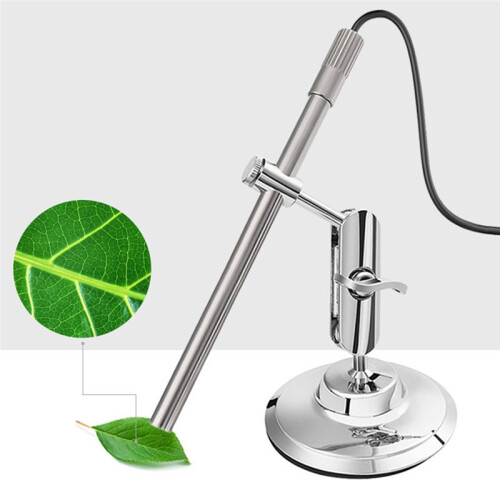 USB-C Digital Microscope, 10X to 200X Magnification with 8 LED Lights, Handheld Rotating Metal Stand 2