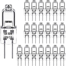 G4 halogenlamper 10W 12V - Varmhvit - 20-pakning