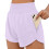 Women's High Waist Active Shorts Quick Dry Polyester-Purple L 1