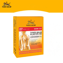 1 BOX 27 PLASTER TIGER WARM BALM PLASTER-RD MEDICATED PAIN RELIEF (10cm x 14cm)