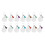 750PCS Sublimation Blanks Keychains Bulk, Keychains Ornament Set for Crafts, Jewelry Making 3