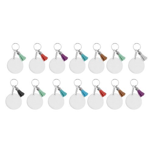 750PCS Sublimation Blanks Keychains Bulk, Keychains Ornament Set for Crafts, Jewelry Making 2