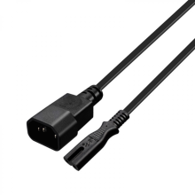 IEC320 C14 3Pin to Figure 8 C7 2Pin Conversion Cable Power Supply Adapter Cord
