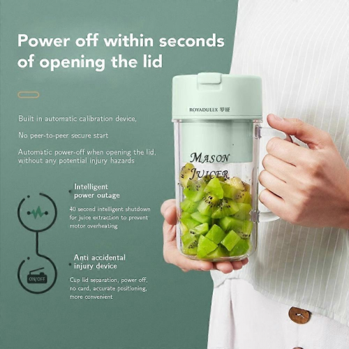 Compatible With  Royadulex Portable Blender, Royal Deluxe Blender, Usb Rechargeable 1