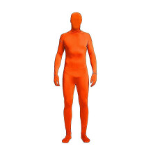 (190CM, Orange color) Suit  Full Body Photography Chroma Key Bodysuit Stretch Costume Full Body for Photo Video Special Effect Festival Cosplay - DSW