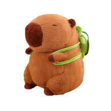 (33cm) Detachable Turtles Backpack Capybaras Plush Toy Super Soft PP Cotton Hugging Doll  Birthday Christmas Gift - DSW