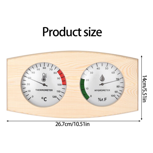 Reliable Sauna Room Environment Meter with 0-100% Humidity 2