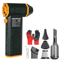 Brushless Turbo Fan 180W High-Speed Portable 8000mAh Rechargeable 52m/S Typhoon Wind Type-C Charging Camping Fan
