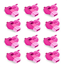 12 Pack Whistles with Mouthpiece, Sport Whistles with Lanyard for Coaches, Referees and Officials, Loud Crisp Sound