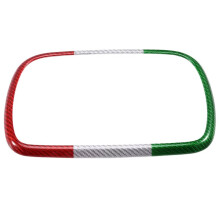 Real Dry Carbon Fiber Car 5inch Navigation Frame Trim for Abarth 595 695 for  500 500C 2016-2024 2016-2019