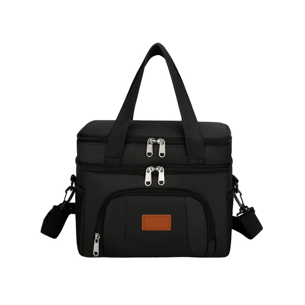 Tauoh Portable Oxford Insulated Lunch Bag Lunch Large Capacity Bag Outdoor Picnic Bag Food Thermal Pack